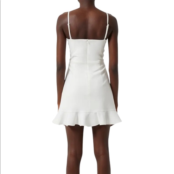 - French connection Whisper Frill Hem White dress - Picture 2 of 7